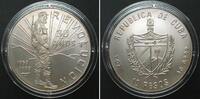 Kuba CUBA 10 Pesos 1989 FIDEL CASTRO silver RARE! BU -