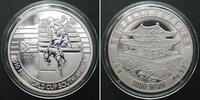 Nordkorea NORTH KOREA 1000 Won 2009, SOCCER WORLD CUP, silver Proof SCARCE! -