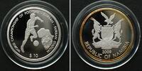 Namibia NAMIBIA 10 $ 2009 FOOTBALL WORLD CUP, Durban Stadium, DURBAN, silver RARE! -