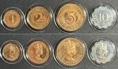 Mauritius MAURITIUS 1, 2, 5, 10 Cents 1971 Proof RARE! -
