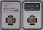 G.BRITAIN 1S GREAT BRITAIN Shilling 1921 GEORGE V silver NGC AU 58 SCARCE YEAR! -