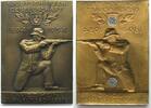 Schweiz - Schützenmedaillen SWISS SHOOTING MEDAL 1934 ZURICH - WIEDIKON Plaque 80x55mm RARE! -
