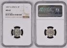 S.AFRICA 3P SOUTH AFRICA 3 Pence 1897 KRUGER silver NGC MS 62 -