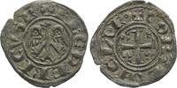 Italien-Brindisi Denar Federico II. und Costanza D`Aragona 1209. -