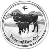 Australien 0,5 OZ Silber 999 50 cent Lunar II 2009 Silver Jahr des Ochsen 0,5 AUD 2009 Stempelglanz