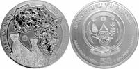Ruanda 50 RWF Ruanda 50 Francs 1 OZ Silver 2013 Cheetah Fabulous Privy Mark F15 -