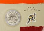 Australien 1 AUD 2001 Kangaroo 1 oz Silver 2001 in Coincard Stempelglanz 85,00 EUR  + 20,00 EUR frais d'envoi