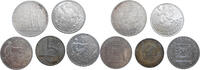 Czechoslovakia 5, 10, 20, 100 Korún 5x Silver Czechoslovak coins -