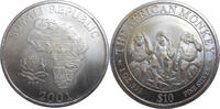 Somalia 10 Dollars 1 Oz Silver African Monkey -
