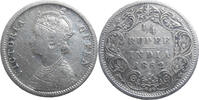 India 1/4 Rupee Victoria (1876-1901) -
