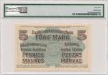 Germany/Occupation od Lituania WWI  Kowno, 5 mark 1918 - C - PMG 64