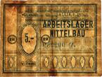 Germany  Camp Mittelbau, 5 ND marks (1943-45) - RARE VERY TB