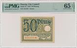 Poland Danzig, 50 Pfennnig 1919 - green - PMG 65 EPQ -