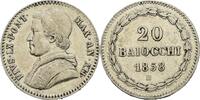 Italien-Kirchenstaat (Vatikan) 20 Baiocchi 1858 (AN XII) Pius IX. 1846-1... 60,00 EUR  + 8,00 EUR frais d'envoi