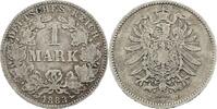 Kaiserreich 1 Mark 1883 J selten, TB