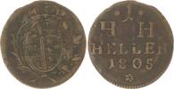 Sachsen-Hildburghausen Cu Heller Friedrich 1784-1826. -
