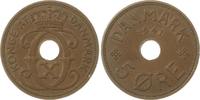 Dänemark-Faroer Cu 5 Öre 1 Christian X. 1912-1947. -