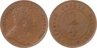 Zypern / Cyprus Cu 1/4 Piaster Edward VII. 1901-1910. -