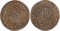 Sachsen-Kurfürstentum 1/4 Taler 1539 Johann Friedrich, Heinrich und Johann Ernst 1539-1540. TTB+