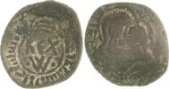 Italien-Normannen auf Sizilien Cu Frazione di Follaro Guillaume I. 1154-1166. -