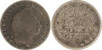 Oldenburg 1/6 Taler Friedrich V. von Dänemark 1746-1766. -