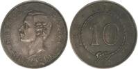 Asien-Sarawak 10 Cents 1911 Charles Johnson Brooke 1868-1917. Vorz&uuml;glich 135,00 EUR  + 10,00 EUR frais d'envoi