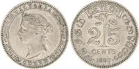 Britische Kolonien-Ceylon 25 Cents 1893 Victoria 1837-1901. Fast vorz&uuml;gl... 40,00 EUR  + 8,00 EUR frais d'envoi