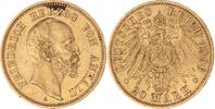 Anhalt 20 Mark Gold Friedrich I. 1871-1904. -