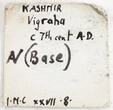 India Debased AV Dinar 650-750 Vigrahatunga. F-aVF