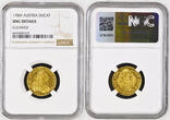 AUSTRIA 1786 F Joseph II. Gold Ducat Coin. NGC UNC Details