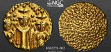 INDIA (1740-1807) Madras Presidency. Three Swami Pagoda (= 26 Gold Fanams!). NGC MS 62