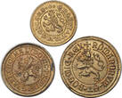 Czech Republic Medal (3pcs) 1980s-1990s Bohemia/Charles IV/Schlick. Modern Brass Medals. AU-UNC