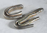 Ceylon (Portuguese Period) Larin / Fish-Hook Money (2pcs!) 1500s-1700s Fish-Hook Money. VF