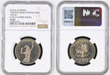 POLAND 1987 Trial Strike Proof Copper-Nickel 200 Zlotych Coin. Probá. Top Pop! NGC PF64