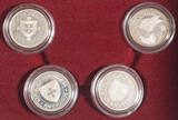 100 Escudos (4pcs) 1988, Portugal. Portuguese Discoveries. Proof Silver Mint Set. PP