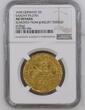 GERMANY 1630 Saxony, John George I. Gold 2 Ducats Augsburg Confession Coin. NGC AU Details