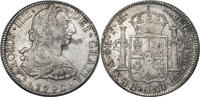 8 Reales 1790 Mexico Charles IV. Issued with host father s bust (Charles III)! fast Sehr Schön