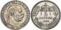 HUNGARY 5 Korona Francis Joseph I. Silver 5 Korona Coin. 3pcs! -