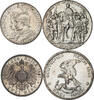 GERMANY 2 Mark + 3 Mark Bicentennial of Prussia & Centennial of the Victory over Napoleon. -