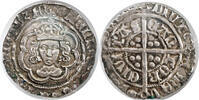 ENGLAND 2 Pence (½ Groat) 1422-1430 Henry VI. Canterbury mint. Top Pop! NGC AU 58