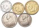 Monaco 1, 2, 10 & 20 Francs (5pcs) 1943-1947 Louis II. Vzgl-Stgl. 52,00 EUR39,00 EUR  + 10,00 EUR frais d'envoi