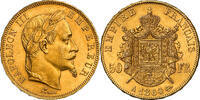 FRANCE 50 Francs Napoleon III. -