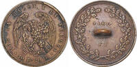 CHILE Brass Pattern 8 Reales Brass Pattern 8 Reales Button? by J.J. Paris. -