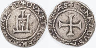 ITALY-GENOA Grosso (4 Soldi) Silver 1/2 Cavallotto (4 Soldi) Coin. -