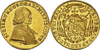 AUSTRIA-SALZBURG DUCAT Sigismund Graf von Schrattenbach. Gold Ducat Coin. -