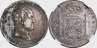 SPAIN 20 Reales Ferdinand VII. Silver 20 Reales Coin. Key-Date! BV: $2000! -
