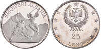 Albania 25 Leke Skanderbeg's Victory over the Turks. (2.5 Oz) Only 500 pcs. struck! -