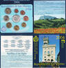 San Marino 1 Cent-2 & 5 Euro (8,88 Euro) Full mint set incl. Silver 5 Euro Coin Slab & Folder! -