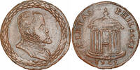 Spanish Netherlands Jeton (Rekenpenning) 1563 Piety of the of Philip II of Spain & the Establishment of New Dioceses. XF