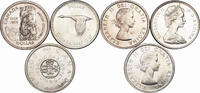 Canada $1 (3pcs) British Comumbia, Carlottetown & Quebec Conferences, Centennial of Canada. -